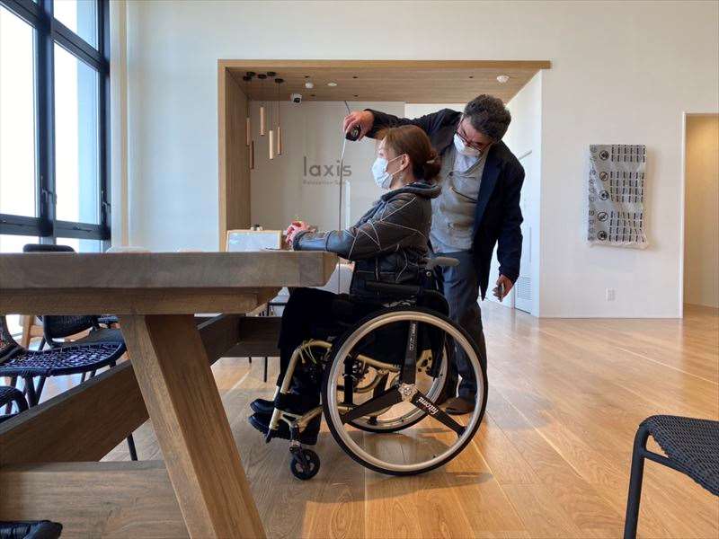 シャワーチェア使用